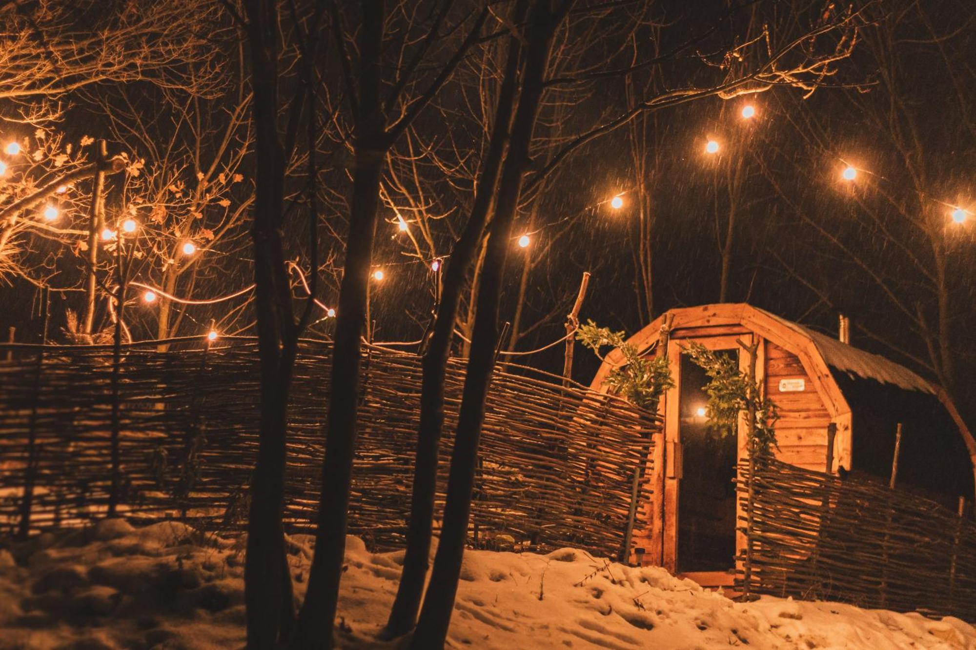 TrebivliceCozy Wood Hut On The Farm别墅 外观 照片